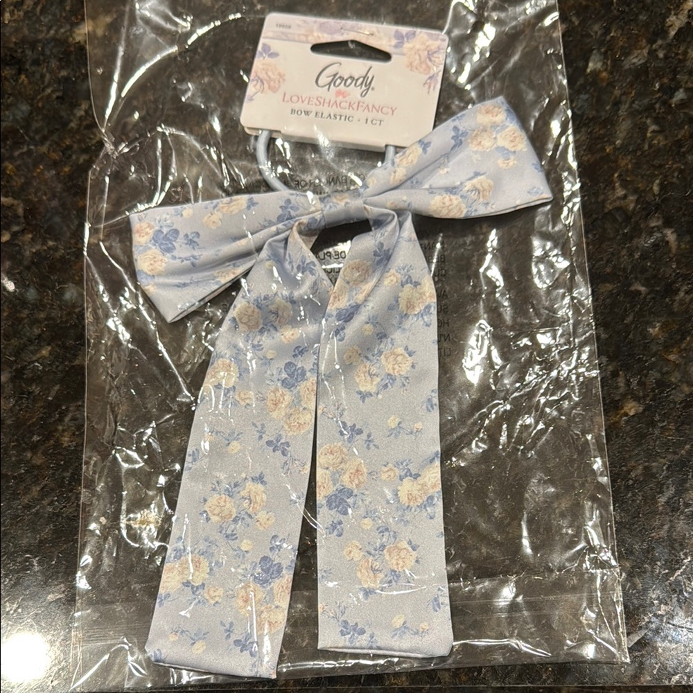 Goody LoveShackFancy Bow Elastic in Ever Blooming Rosettes NWT
